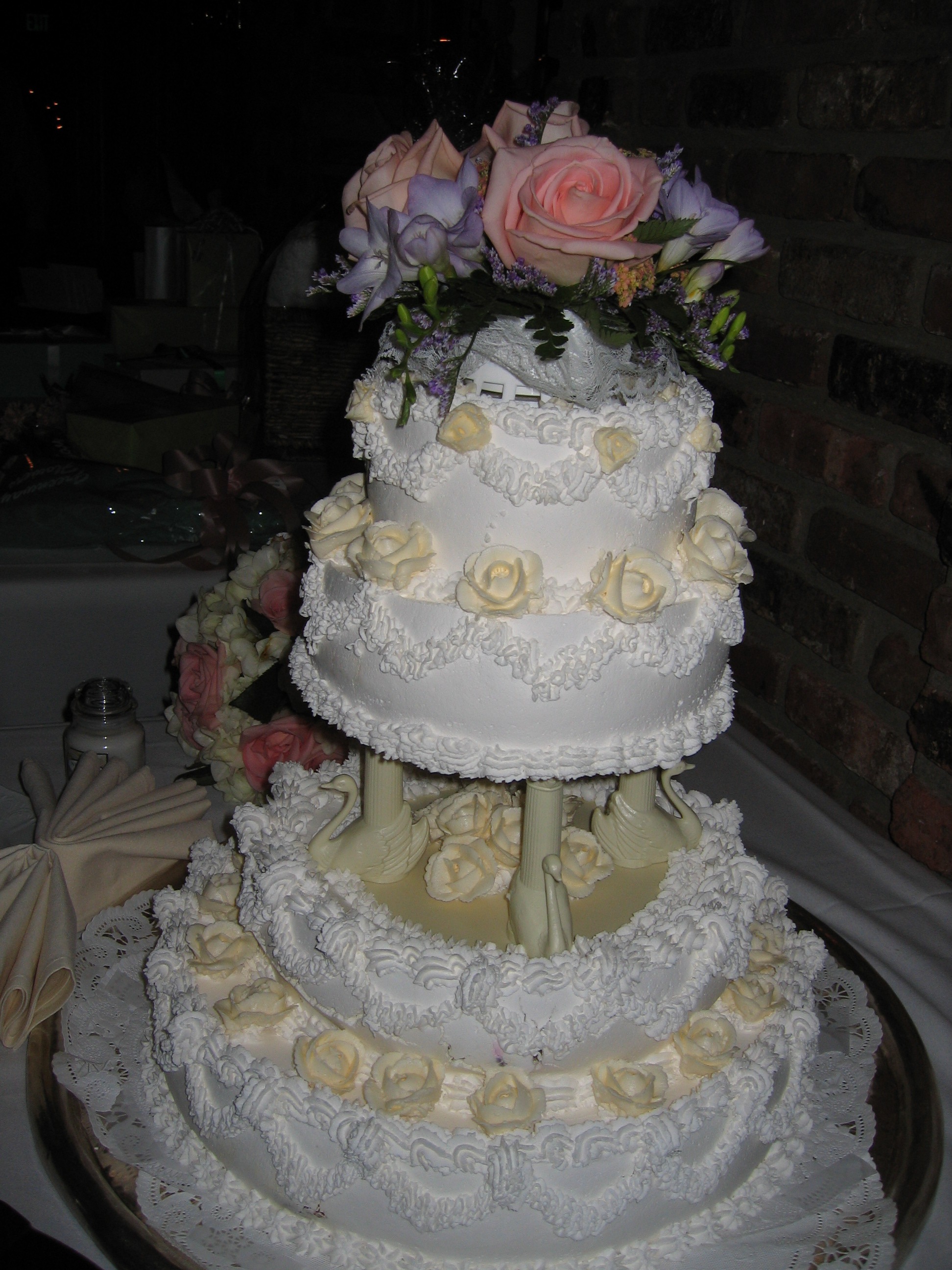 Christening Cake Butter Roses – Black Forest Inn